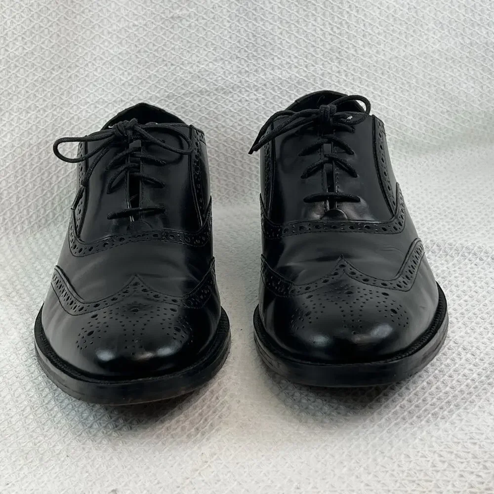 Cole Haan Grand.ØS Wingtip Oxford Dress Shoes Black Leather Men’s 10M